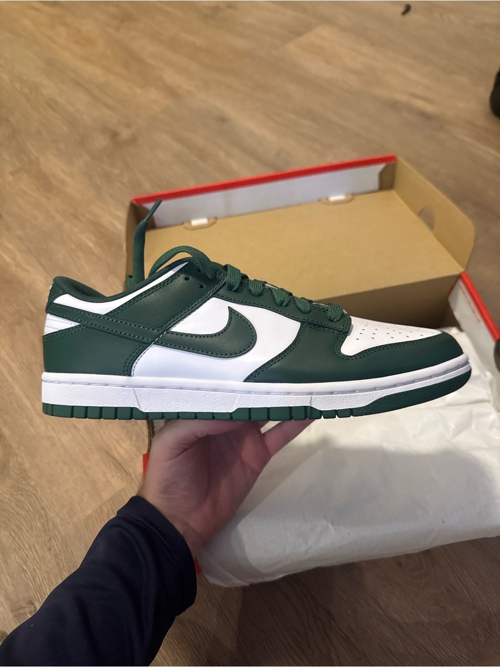 Nike Dunk Low Men's Sneaker — Green/White